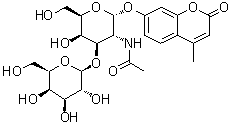 7-[[2-(Acetylamino)-2-deoxy-3-O-beta-D-galactopyranosyl-alpha-D-galactopyranosyl]oxy]-4-methyl-2H-1-benzopyran-2-one molecular structure (CAS 210357-36-1)