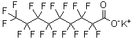 Potassium perfluorononanoate molecular structure (CAS 21049-38-7)