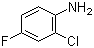 结构式 CAS# 2106-02-7, 2-氯-4-氟苯胺