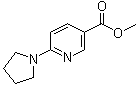 结构式 CAS# 210963-94-3, 6-(1-吡咯烷基)-3-吡啶羧酸甲酯