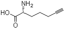 (2R)-2-Amino-6-heptynoic acid molecular structure (CAS 211054-03-4)