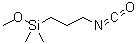 (3-Isocyanatopropyl)methoxydimethylsilane molecular structure (CAS 21116-75-6)