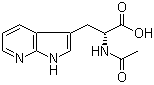(alphaR)-alpha-(Acetylamino)-1H-pyrrolo[2,3-b]pyridine-3-propanoic acid molecular structure (CAS 211180-00-6)