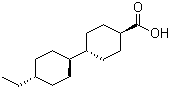 反式-4-乙基双环己烷-4''-甲酸分子结构 (CAS 211188-82-8)