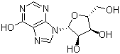 L-Inosine molecular structure (CAS 21138-24-9)