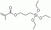 结构式 CAS# 21142-29-0, 甲基丙烯酰氧基丙基三乙氧基硅烷; 3-(三乙氧基硅基)丙基甲基丙烯酸酯