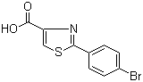 2-(4-Bromophenyl)-1,3-thiazole-4-carboxylic acid molecular structure (CAS 21160-50-9)