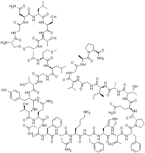 Human calcitonin (1-32) molecular structure (CAS 21215-62-3)