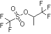 structure of CAS# 212556-43-9, 1,1,1-Trifluoropropan-2-yl trifluoromethanesulfonate;Trifluoromethanesulfonic acid 2,2,2-trifluoro-1-methylethyl ester