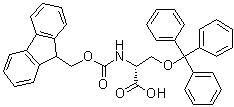 N-[(9H-Fluoren-9-ylmethoxy)carbonyl]-O-(triphenylmethyl)-D-serine molecular structure (CAS 212688-51-2)