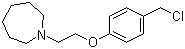 1-[2-[4-(Chloromethyl)phenoxy]ethyl]hexahydro-1H-azepine molecular structure (CAS 212771-30-7)