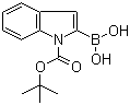 N-Boc-indole-2-boronic acid molecular structure (CAS 213318-44-6)