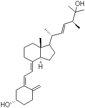 structure of CAS# 21343-40-8, 25-Hydroxyvitamin D2;25-Hydroxycalciferol; 25-Hydroxyergocalciferol