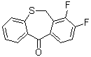7,8-二氟-二苯并[b,e]硫杂卓-11(6H)-酮分子结构 (CAS 2136287-66-4)