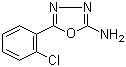 结构式 CAS# 2138-98-9, 2-氨基-5-(2-氯苯基)-1,3,4-恶二唑