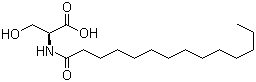 N-Myristoyl-L-serine molecular structure (CAS 21394-57-0)