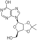 2',3'-O-Isopropylideneinosine molecular structure (CAS 2140-11-6)