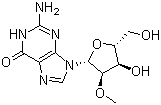 structure of CAS# 2140-71-8, 2'-O-Methylguanosine;2'-OMe-G