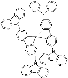 9,9',9'',9'''-(9,9'-Spirobi[9H-fluorene]-2,2',7,7'-tetrayl)tetrakis-9H-carbazole molecular structure (CAS 214078-86-1)