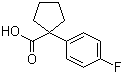 1-(4-Fluorophenyl)cyclopentanecarboxylic acid molecular structure (CAS 214262-99-4)