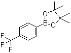 structure of CAS# 214360-65-3, [4-(Trifluoromethyl)phenyl]boronic acid pinacol ester;2-(4-Trifluoromethylphenyl)-4,4,5,5-tetramethyl-1,3,2-dioxaborolane; 4,4,5,5-Tetramethyl-2-(4-trifluoromethylphenyl)[1,3,2]dioxaborolane