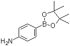 结构式 CAS# 214360-73-3, 4-氨基苯硼酸频哪醇酯; 4-(4,4,5,5-四甲基-1,3,2-二氧杂环戊硼烷-2-基)苯胺