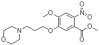 4-Methoxy-5-(3-(morpholin-4-yl)propoxy)-2-nitrobenzoic acid methyl ester molecular structure (CAS 214472-37-4)