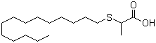 2-(Tetradecylthio)propanoic acid molecular structure (CAS 214491-16-4)