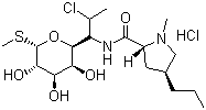 Clindamycin hydrochloride molecular structure (CAS 21462-39-5)