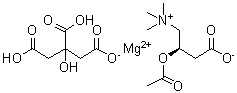 Acetyl-L-carnitine magnesium citrate molecular structure (CAS 214708-32-4)