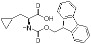 Fmoc-L-Cyclopropylalanine molecular structure (CAS 214750-76-2)