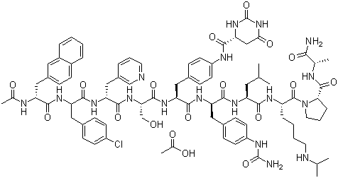 Degarelix acetate molecular structure (CAS 214766-78-6)