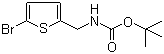 tert-Butyl N-[(5-bromo-2-thienyl)methyl]carbamate molecular structure (CAS 215183-27-0)