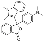 3-(4-Dimethylamino-phenyl)-3-(1,2-dimethyl-1H-indol-3-yl)-3H-isobenzofuran-1-one  molecular structure (CAS 21528-30-3)