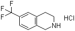 structure of CAS# 215798-14-4, 6-(Trifluoromethyl)-1,2,3,4-tetrahydroisoquinoline hydrochloride