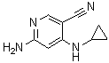 6-Amino-4-(cyclopropylamino)nicotinonitrile molecular structure (CAS 2159845-82-4)