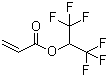 1,1,1,3,3,3-六氟异丙基丙烯酸酯分子结构 (CAS 2160-89-6)
