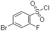 structure of CAS# 216159-03-4, 4-Bromo-2-fluorobenzenesulfonyl chloride
