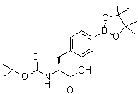 N-[(1,1-Dimethylethoxy)carbonyl]-4-(4,4,5,5-tetramethyl-1,3,2-dioxaborolan-2-yl)-L-phenylalanine molecular structure (CAS 216439-76-8)