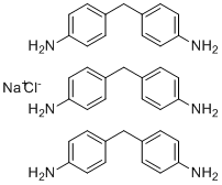 氯化钠 4,4'-亚甲基二苯胺 (1:1:3)分子结构 (CAS 21646-20-8)