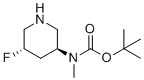 tert-Butyl((3S,5S)-5-fluoropiperidin-3-yl)(methyl)carbamate molecular structure (CAS 2166001-15-4)