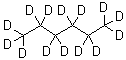 Perdeuterohexane molecular structure (CAS 21666-38-6)