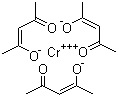 结构式 CAS# 21679-31-2, 乙酰丙酮铬