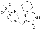 2'-(Methylsulfonyl)-7',8'-dihydro-6'H-spiro[cyclohexane-1,9'-pyrazino[1',2':1,5]pyrrolo[2,3-d]pyrimidin]-6'-one molecular structure (CAS 2170747-01-8)