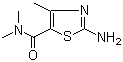 structure of CAS# 21709-40-0, 2-Amino-N,N,4-trimethyl-1,3-thiazole-5-carboxamide