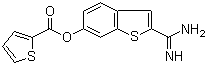 2-(氨基亚氨基甲基)苯并[b]噻吩-6-基 2-噻吩羧酸酯分子结构 (CAS 217099-43-9)