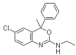 2-乙基氨基-6-氯-4-甲基-4-苯基-4H-3,1-苯并恶嗪分子结构 (CAS 21715-46-8)