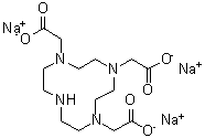 1,4,7,10-Tetraazacyclododecane-1,4,7-triacetic acid trisodium salt molecular structure (CAS 217973-03-0)
