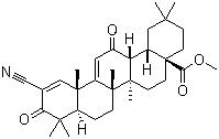 structure of CAS# 218600-53-4, Methyl 2-cyano-3,12-dioxooleana-1,9(11)-dien-28-oate;2-Cyano-3,12-dioxooleana-1,9(11)-dien-28-oic acid methyl ester; Bardoxolone methyl; CDDO-Methyl ester