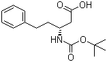 (R)-3-(Boc-amino)-5-phenylpentanoic acid molecular structure (CAS 218608-83-4)